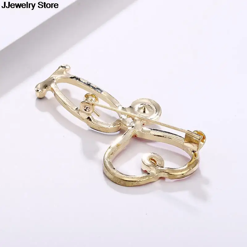 Медицинская медицина брошь с застежкой стетоскоп ЭКГ в форме сердца Pin медсестра