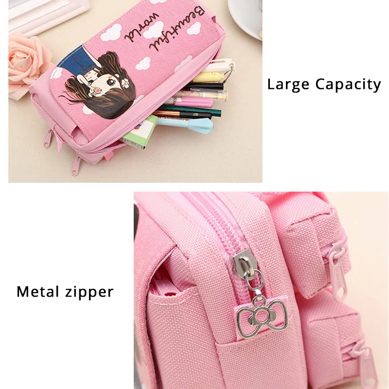 Чехол карандаш для школ и офисов брезентовый чехол карандашей студентов милый