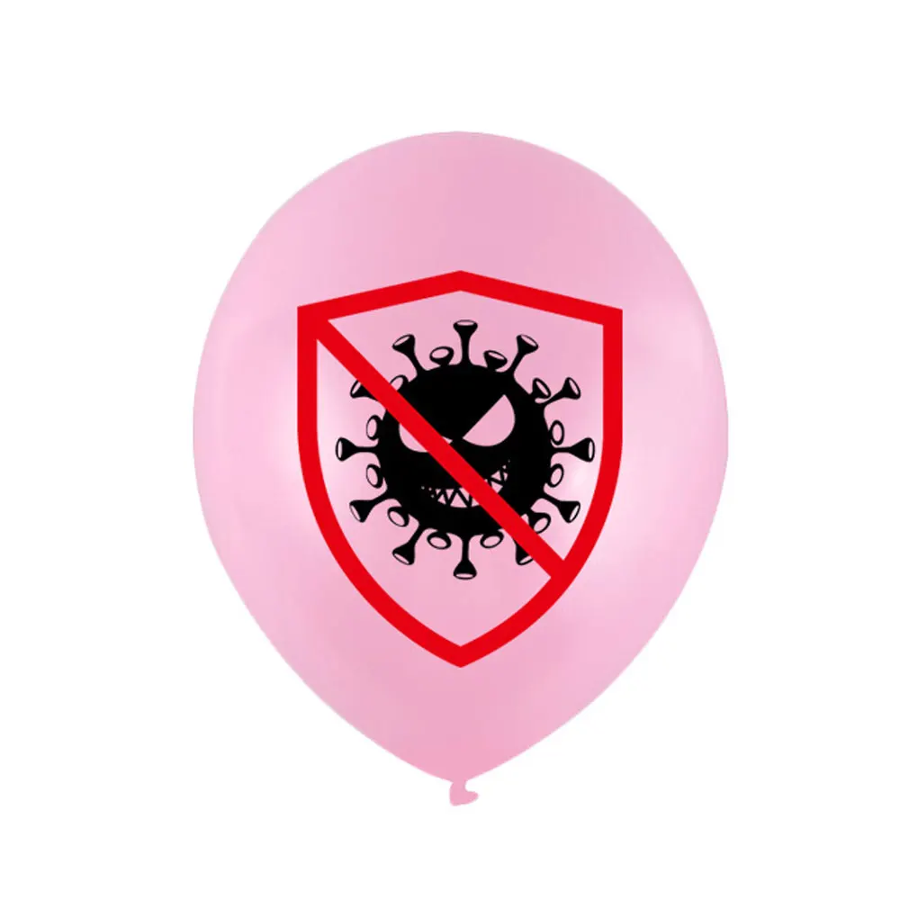 12inch Virus Latex Balloons Wedding Anniversaire Decorations Helium Air Ball Epidemic Prevention Victory Birthday Party Supplies | Дом и сад