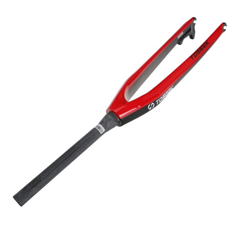 Велосипедная вилка TOSEEK жесткая из углеродного волокна дисковый тормоз 26 ER/27 5 ER/ 29