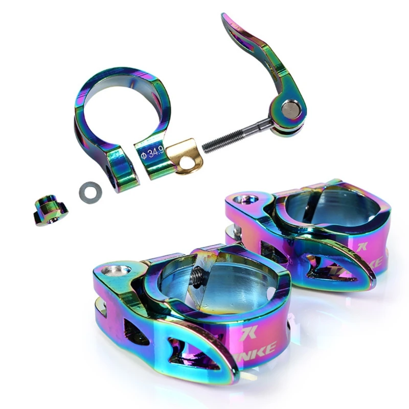 

G92F Bike Seatclamp MTB Bike Road Bike Casual Bike Seatpost Clamp Aluminium Alloy SeatPost Seat Post Clamp Tube Clip