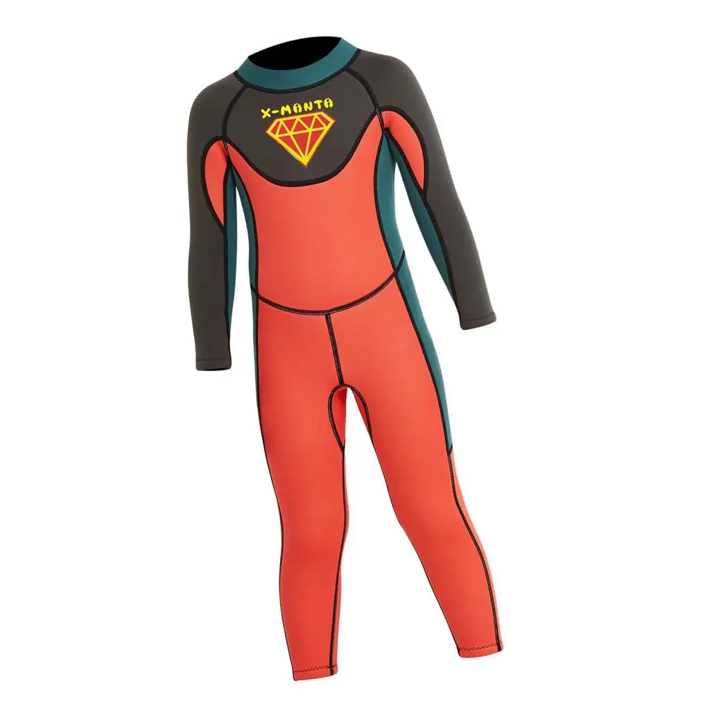 

Baby Swimsuit 2.5mm One Piece Long Sleeve Wetsuit Rash Guard Bathing Suit
