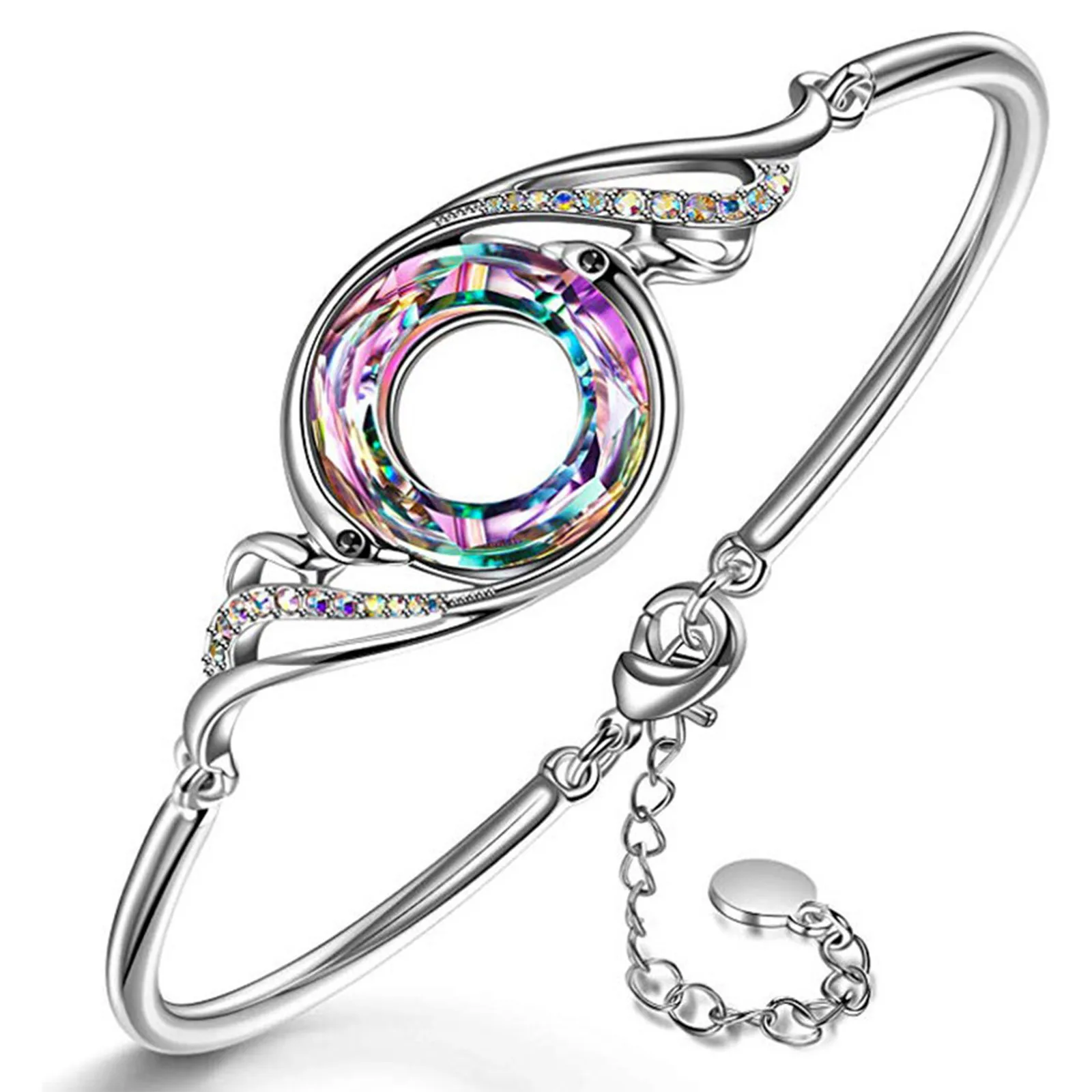 Новый Красочный браслет с кристаллами Феникс необычный градиентом ювелирные