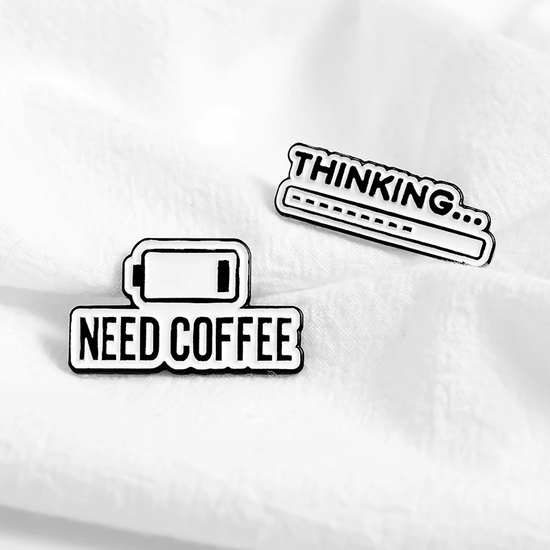 Эмалированная булавка Coffee Time брошь Science is Magic Energy с кофейным молоком на лацкан для