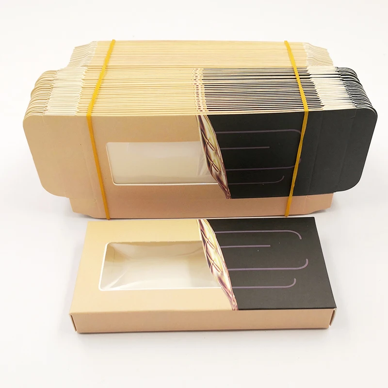 Новинка 100 шт./лот пустые ресницы упаковка мягкая бумага коробка для ресниц