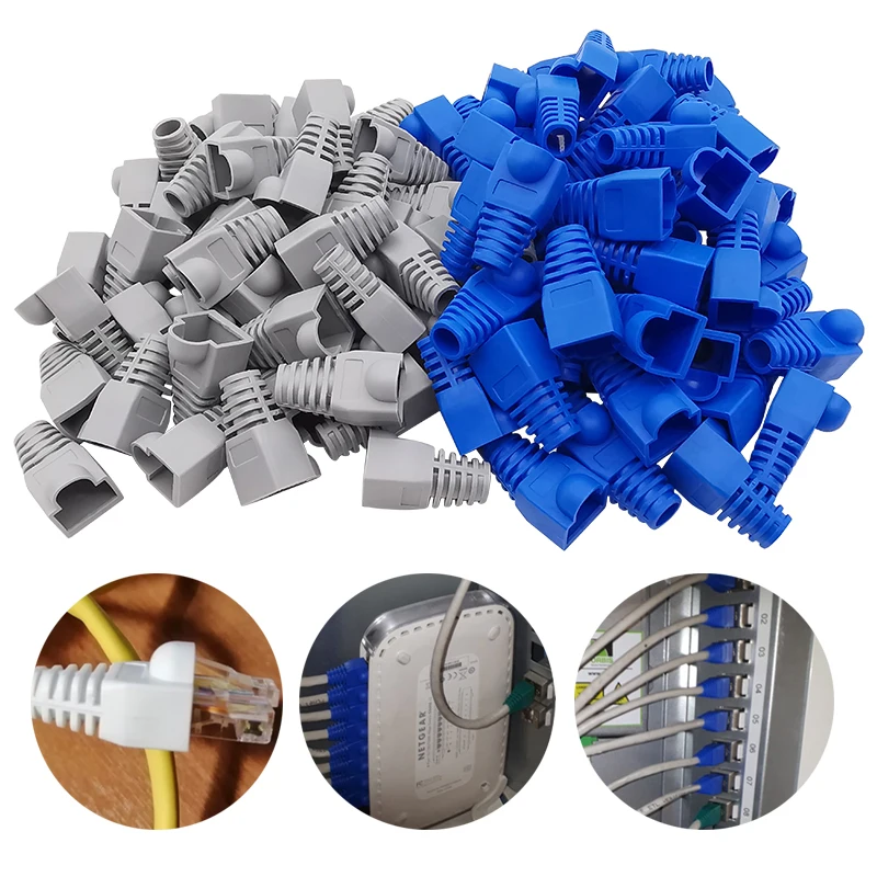 20 шт., разноцветные защитные крышки для сетевого кабеля Ethernet 20 шт., разноцветные защитные крышки для сетевого кабеля Ethernet