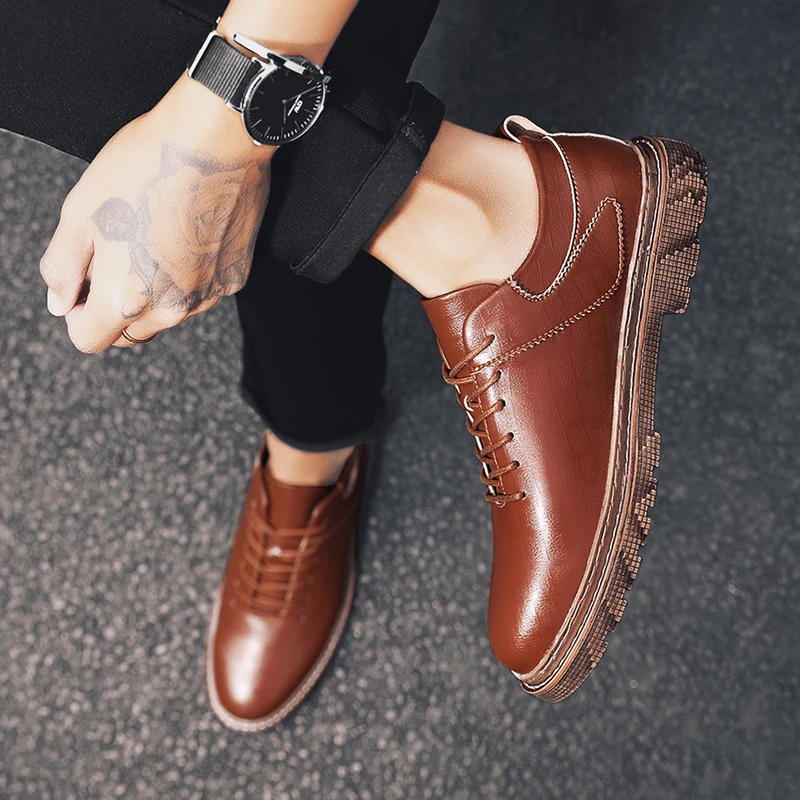 

Casual Fashion Shoes Zapatos Casuales Para Hombre Casual Shoe Man Mens Shoes Leather Fashion Men For Flat Men's