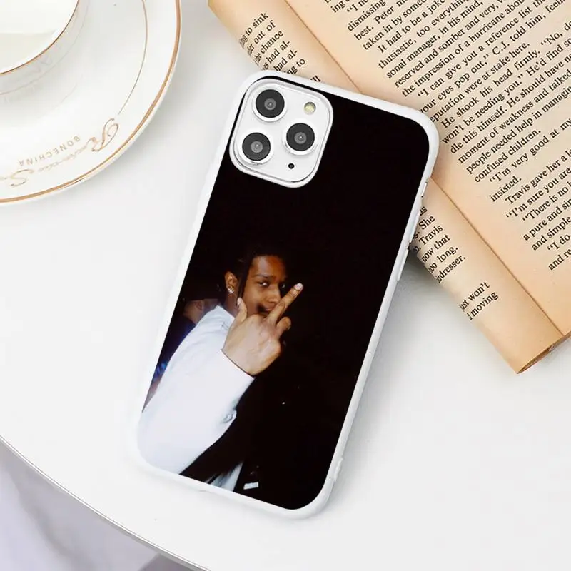 

ASAP famous rapper Phone Case Candy Color for iPhone 6 7 8 11 12 s mini pro X XS XR MAX Plus high quality coque