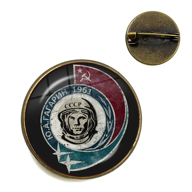 CCCP советская армейская красная брошь звезды стеклянный кабошон искусство