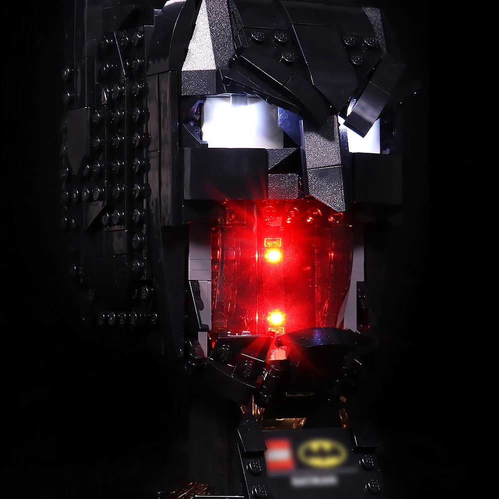 Светодиодсветильник ка совместимая с LEGO 76182 Бэтмен шлем супергерой легкий набор