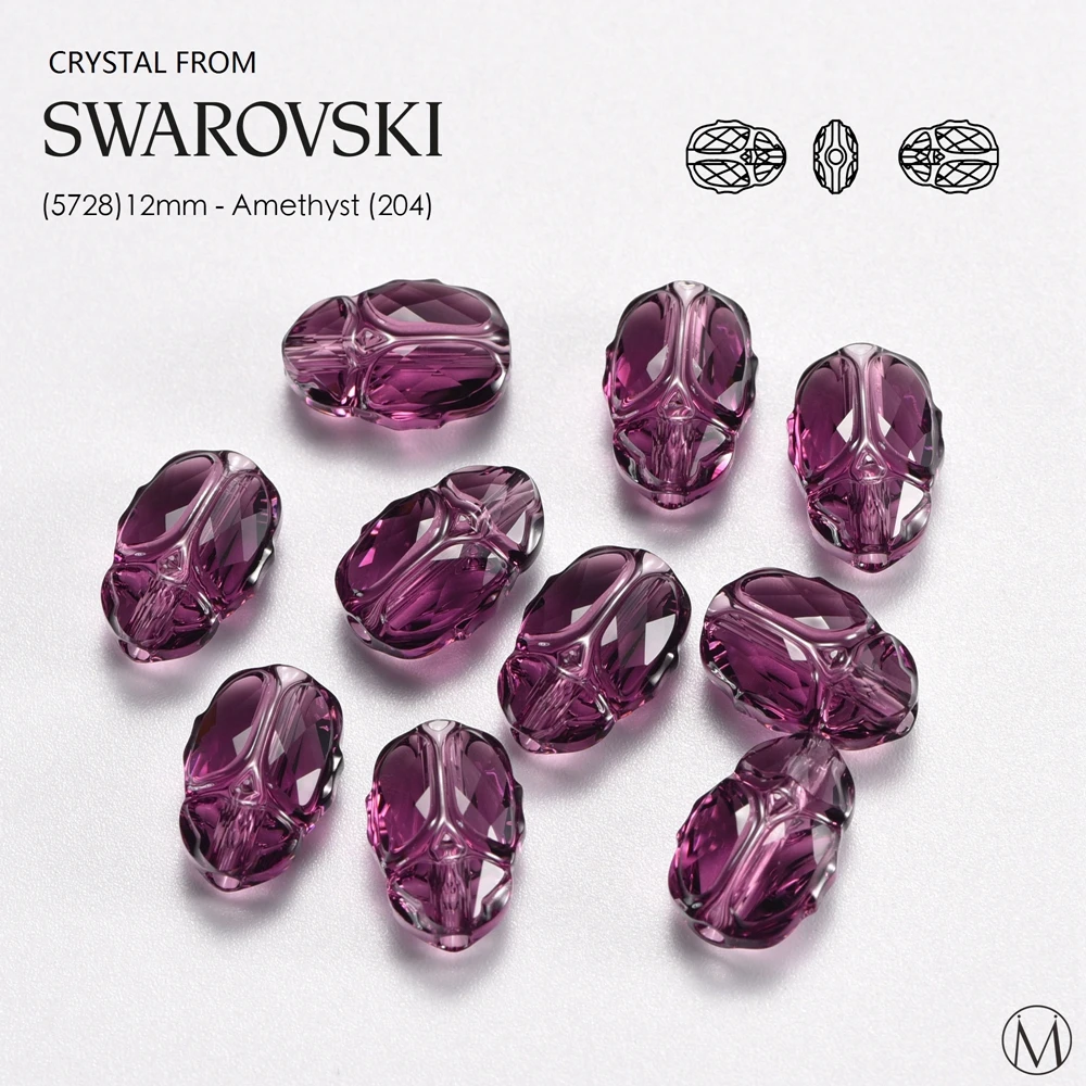 Scarab бусины из кристаллов Swarovski 1 шт. 5728-12 мм ручной работы ювелирные аксессуары |
