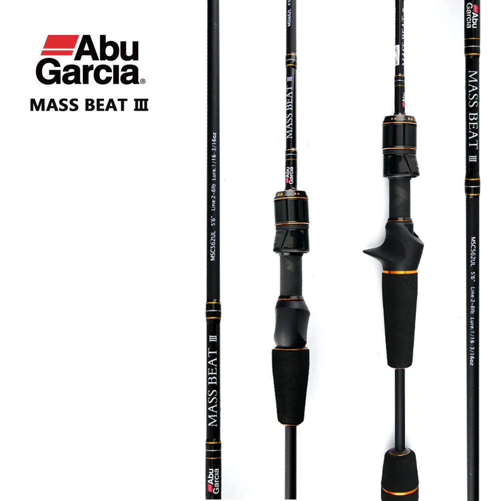

Abu Garcia MASS BEAT III Spinning/Casting Fishing Rod 2 Sections UL L Power Ultra Light Carp Fishing Tackle 1.68M 1.83M 1.98M
