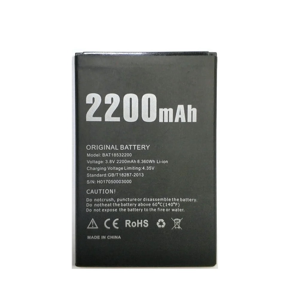 Новый аккумулятор BAT18532200 DOOGEE 2200 мАч Сменные Аккумуляторы для смартфона