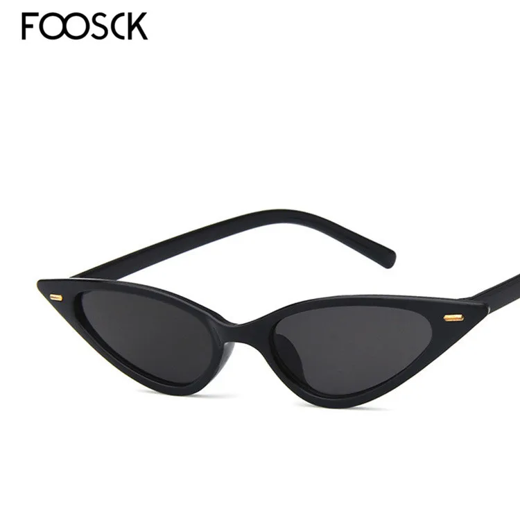 Солнцезащитные очки женские кошачий глаз небольшие винтажные красные розовые