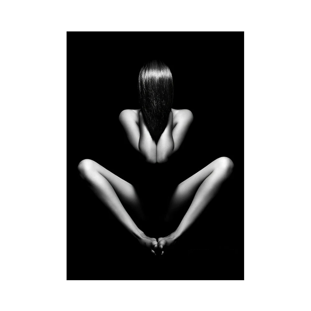 Абстрактный художественный постер обнаженного цвета сексуальная женская