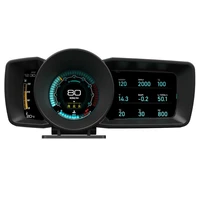 3 5 inch multifunction head up display double screen smart car obd2gps hud head up display speedometer a600