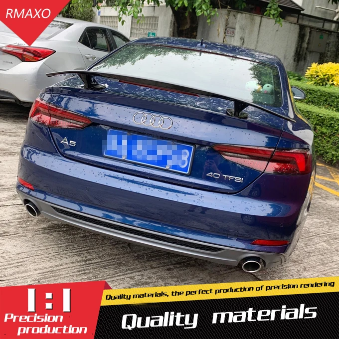 Спойлер для Audi A5 2017 2019 A7 TF спойлер из АБС материала заднее крыло автомобиля