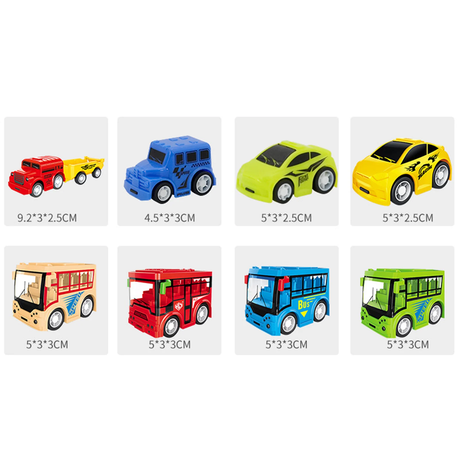 

8Pcs/Set Mini Simulation High-speed Inertia Car Engineering Vehicle Toy Kid Gift