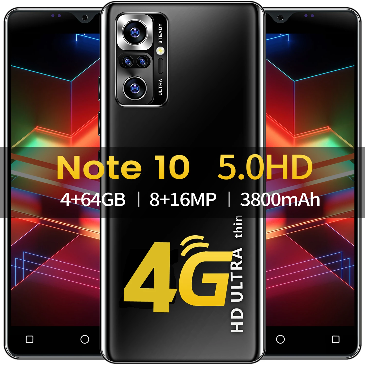 

Global Version Smartphone Note10 5.0Inch 32G 64G ROM 8+16MP Camera 4G LTE Face ID 3800mAh Dual SIM Android 9 Cheap Cell Phone