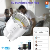 wi fi mini smart plug socket smart lifetuya app remote switch time setting for alexa google home eu standard smart plug