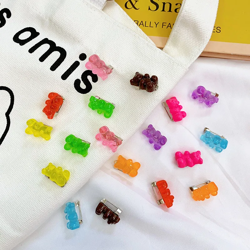 Kawaii Anime Brooches Cartoon Candy-colored Fudge Collar Pins Girl Kids Jeans Bag Shoes Decoration For Friend | Украшения и