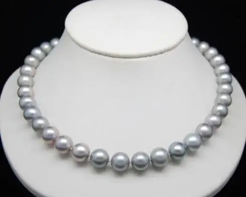 

9-10 mm Natural south sea white pearl necklace 14K
