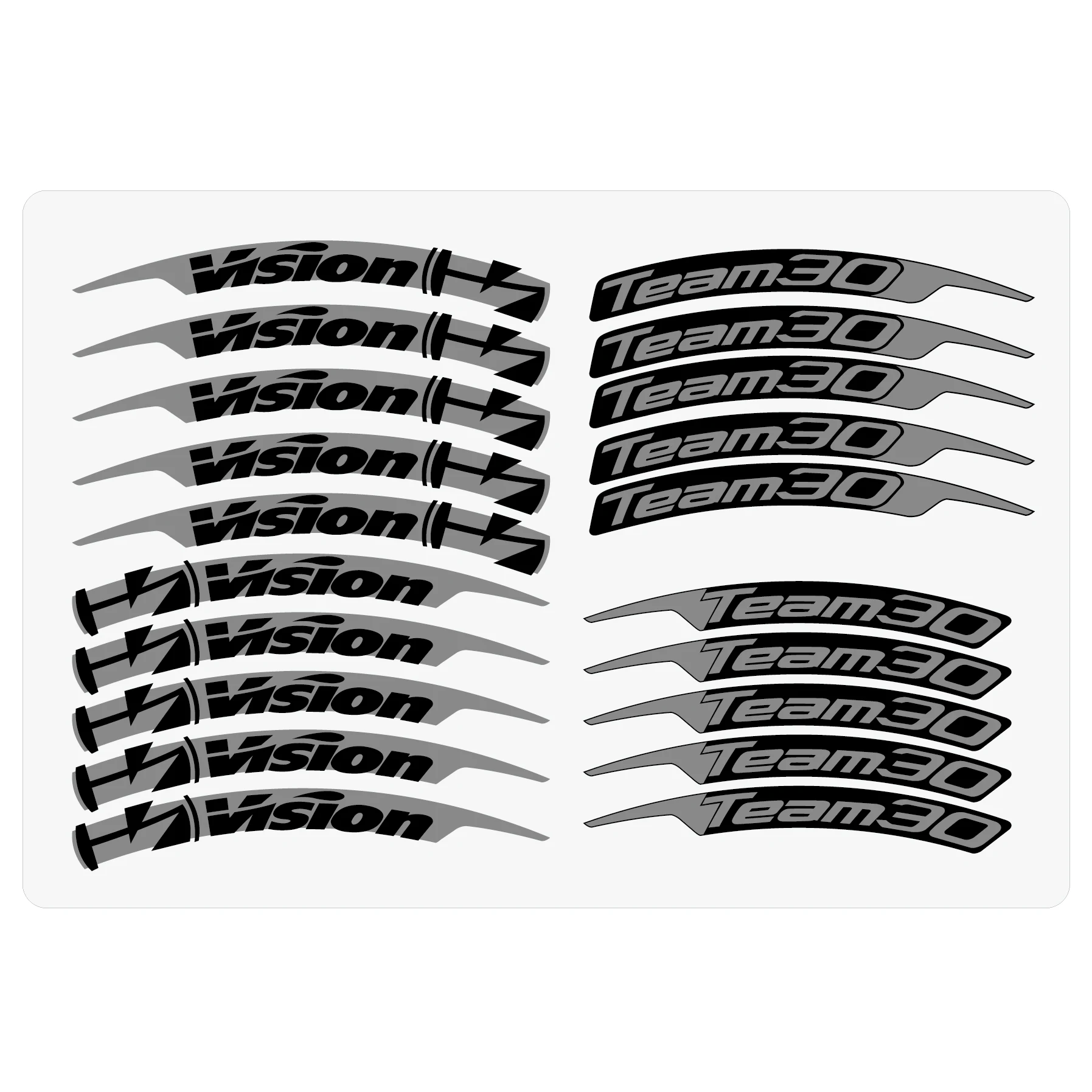 

vision team 30 wheel set decal road bike carbon cycle wheel color change custom bicycle sticker waterproof bike accessories