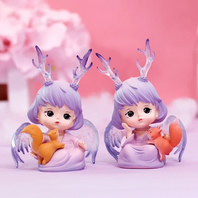 

Pink Girl Deer Girl Blind Box Toy Caja Ciega Blind Bag Anime Character Cute Model Birthday Gift Mystery Box desk decor figurine