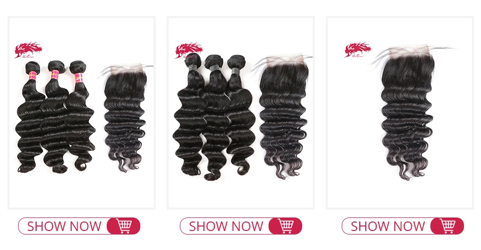 Ali queen hair Virgin Hair 3 шт перуанские свободные глубокие человеческие волосы ткет пряди натуральный цвет 1"-26" человеческие волосы для наращивания