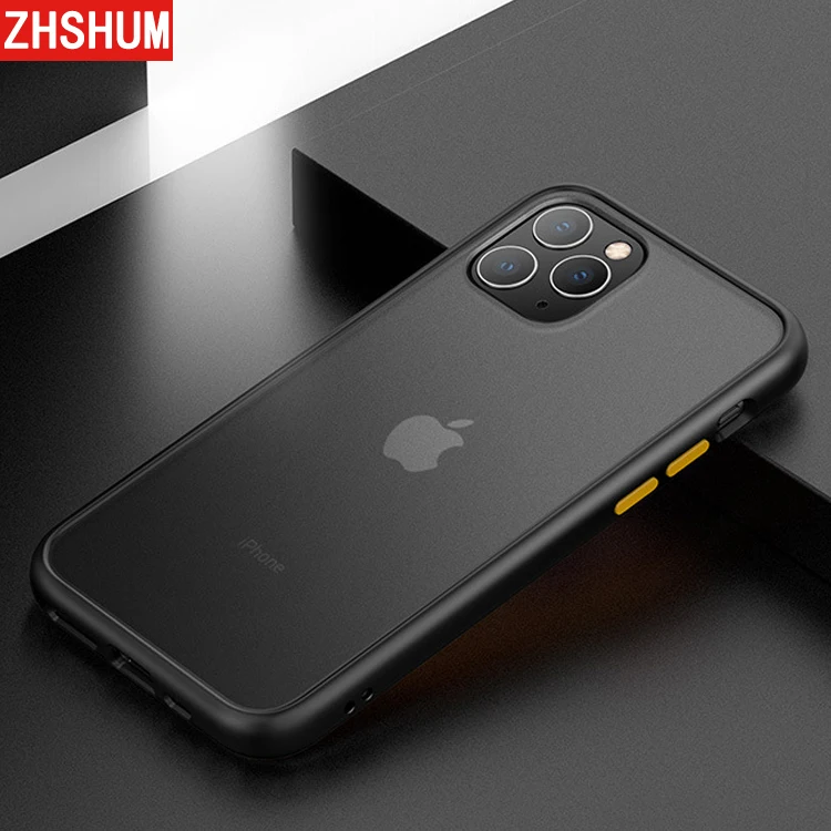 Матовый чехол для Iphone 11 Pro Max прозрачный Мягкий силиконовый жесткий пластик