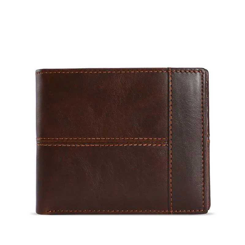 12PCS / LOT Men's silm Wallet Male Small Purse Men Card Holder Wallets Brown men Leather wallets Coin Pocket Soild Clutch male