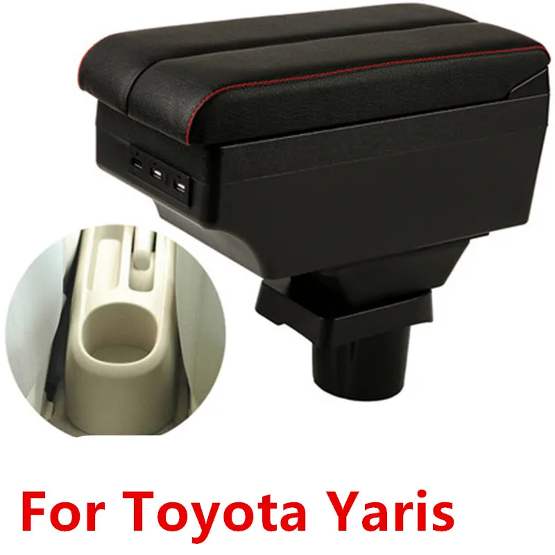 Двухслойный подлокотник для Toyota Yaris с интерфейсом usb|Подлокотники| |