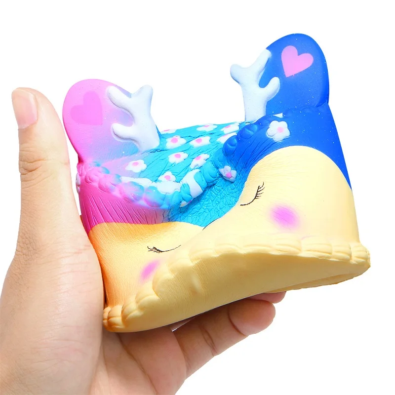 Джамбо кавайный торт Сжимаемый Галактический олень крем ароматизированный