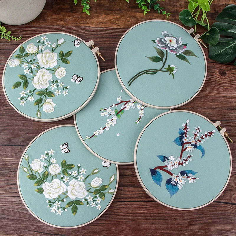 Набор для вышивки традиционными китайскими цветами вышивка крестиком ручная