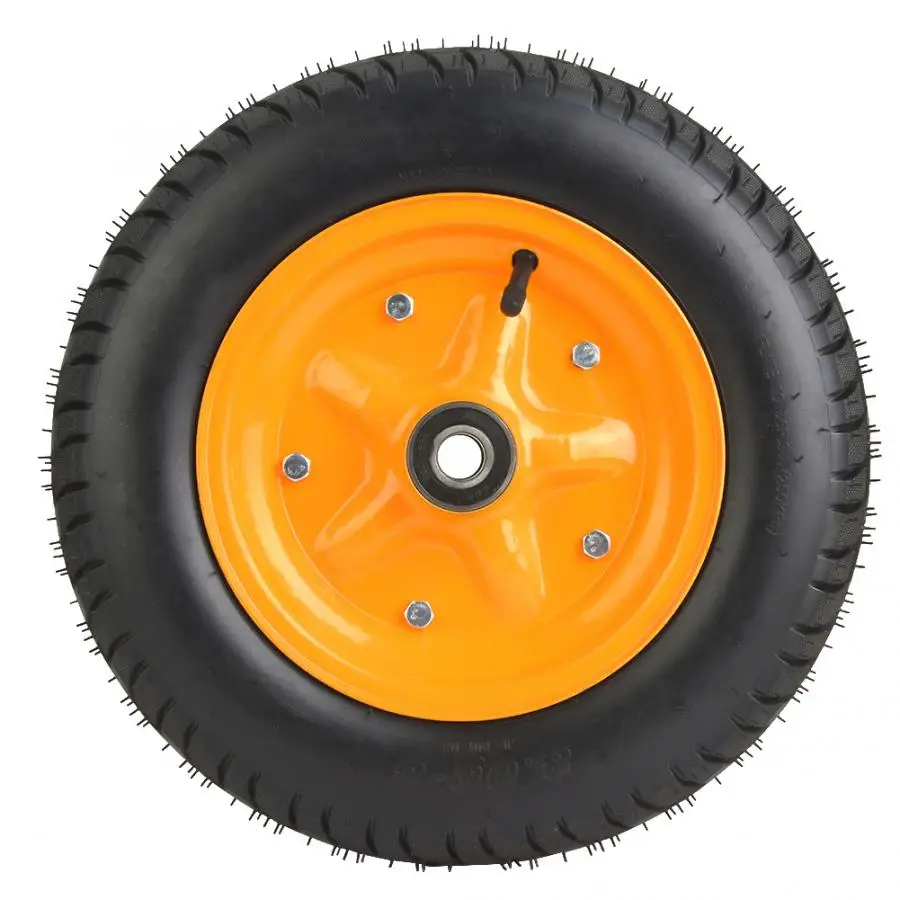Колеса тележки износостойкие надувные шины 14 дюймов резиновые колеса со