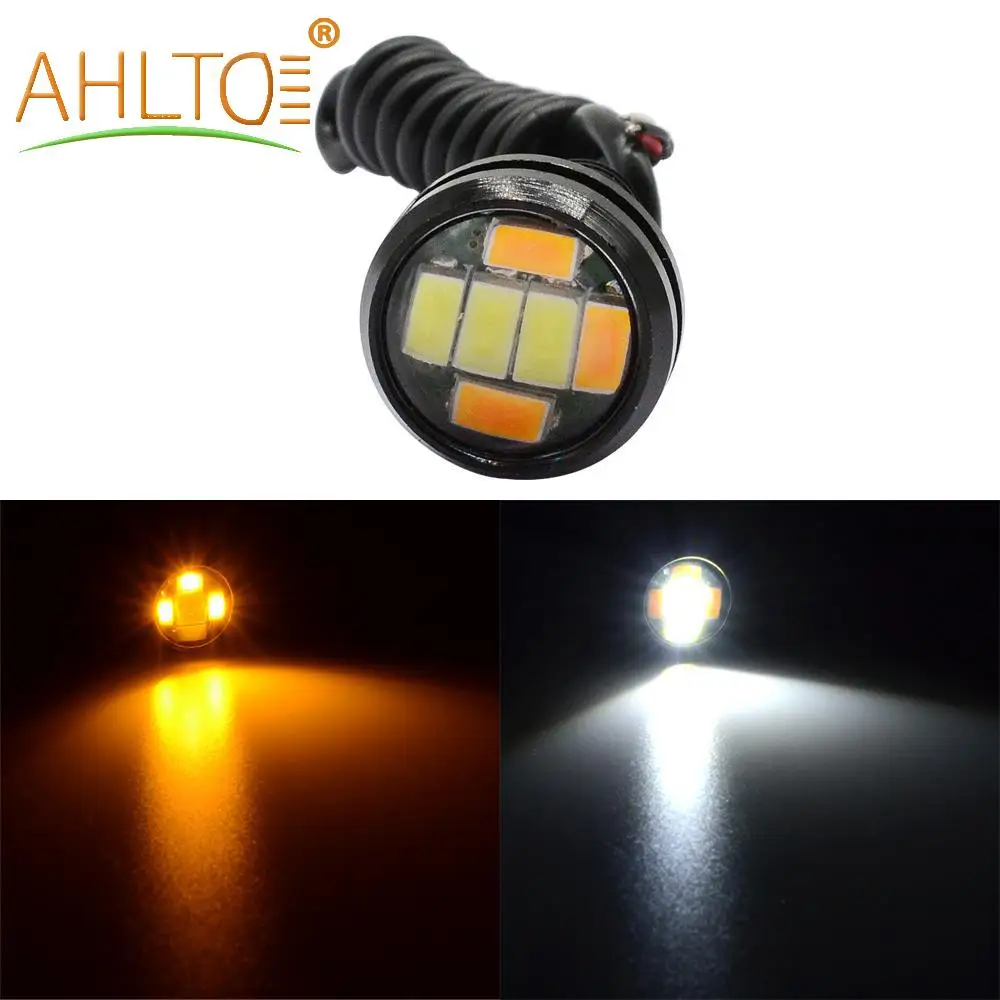 23 мм 5730 6SMD светодиодные фары Eagle Eyes Eye дневные ходовые Двойные Цвета DRL
