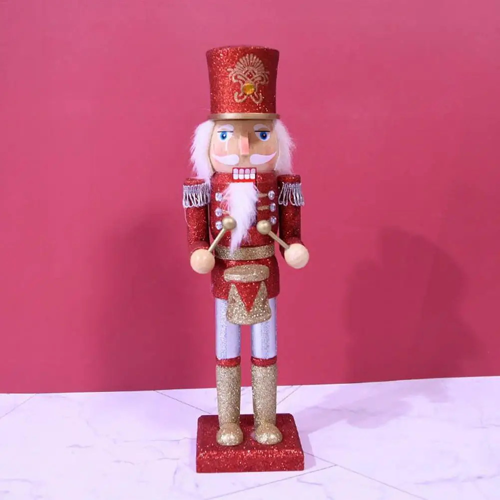 

36cm Wooden Nutcracker Ornaments Soldier Doll Kids Toy Merry Christmas New Year Decoration Navidad Christmas Decorations Gifts