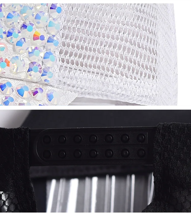 Женская перфорированная Кепка блестящая бейсболка стразы Украшенные шипами