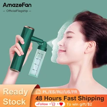 AmazeFan Nano Spray Facial Spa Steaming Face Moisturizing Beauty High Pressure Oxygen Injection Compression Gun Skin Care Tool