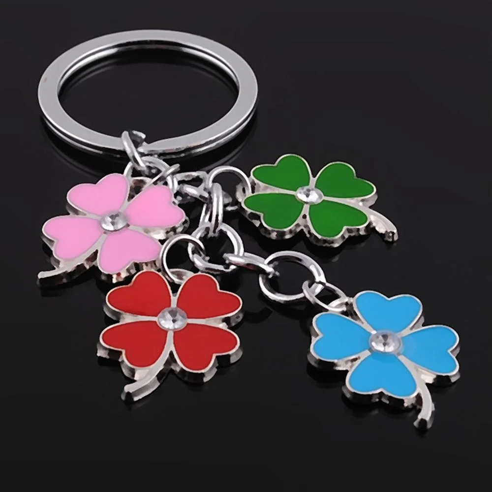 

High Quality Stainless Steel Green Locksmith Leaf Beautiful Creative Fashion Four Sheets Clover Luck Locksmith Jewelry
