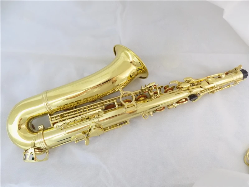 C мелодия саксофон лак желтый латунь sax saxofone с Жесткий Чехол профессиональные