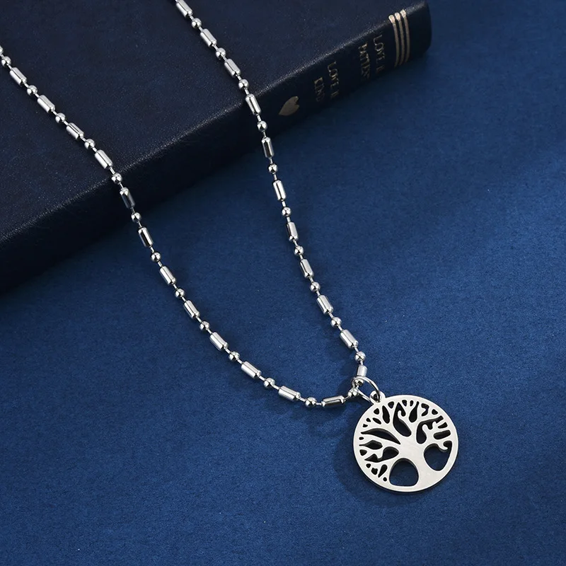 

Ожерелье из нержавеющей стали с деревом жизни для мужчин и женщин