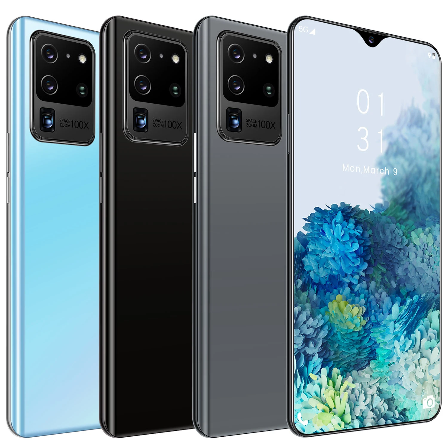 

7.0inch S20U 16MP+32MP 5000mAh Battery Telephones 12GB+512GB Android 10.0 5G 10 Core 1440*3200 Telephone MTK6899