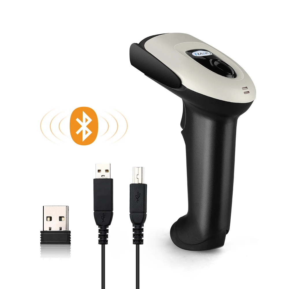 Evnvn Bluetooth сканер штрих-кода CCD 2 4 ГГц Беспроводной проводное соединение ручной 1D