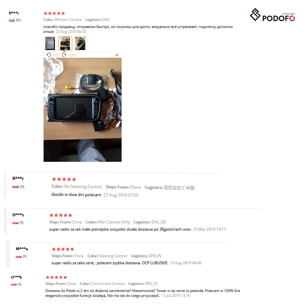 Podofo Android 8,1 gps автомагнитолы 2 Din Автомобильный мультимедийный плеер 7 ''аудио dvd-плеер для Ford/Focus/S-Max/Mondeo 9/Galaxy yc-Max