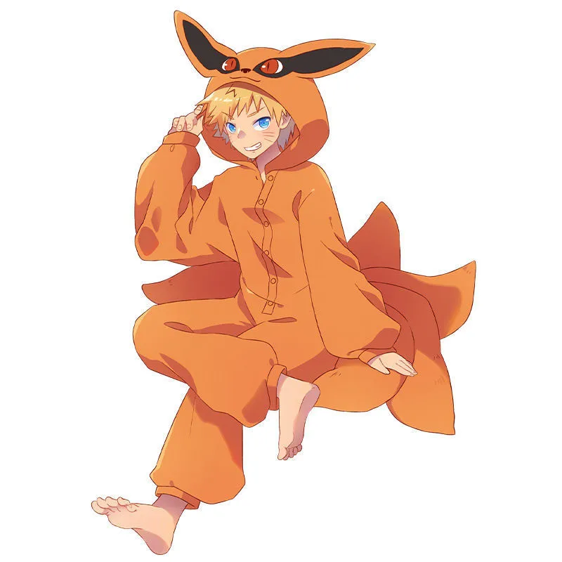 Пижама из аниме Kurama Nine Tailed Fox косплей костюм для взрослых мужчин и женщин мужские