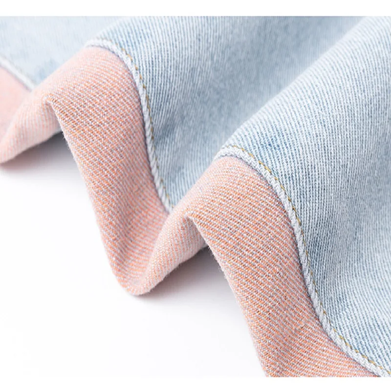 

2021 Early Spring Washed Jeans Women's High Waist Plus Size Trendy Trousers Street Style Nine Points Commuter Casual Trousers