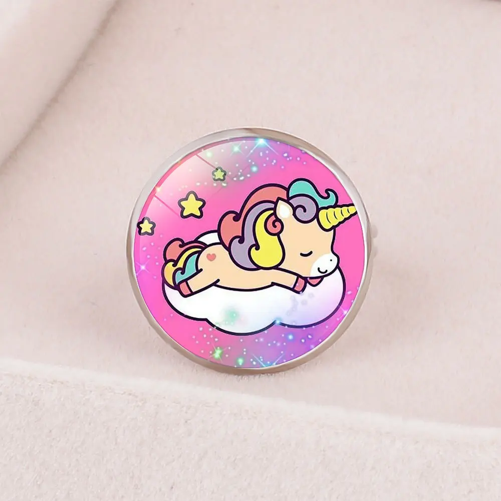 Кольцо для девочек с единорогом лунным камнем | Украшения и аксессуары