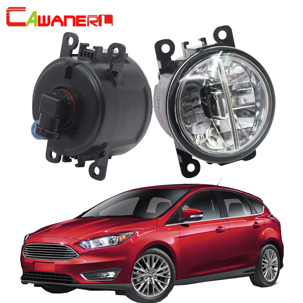 

Cawanerl для Ford Focus MK2 MK3 2004-2015 H11 автомобильные аксессуары светодиодный ные противотумансветильник ры 6000 лм Белый K 12 в дневные ходовые огни DRL
