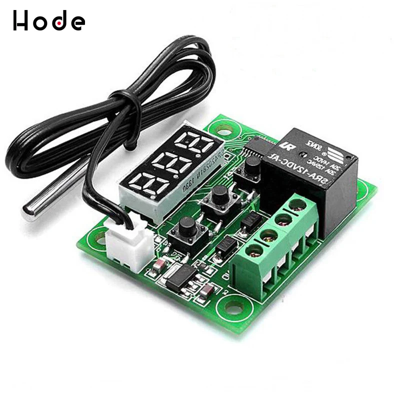 W1209 DC 12V красные синие зеленые белые светодиодный цифровой термостат Контроль